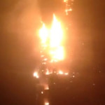 Massive Fire Engulfs Dubai Marina Tower Torch Building VIDEO